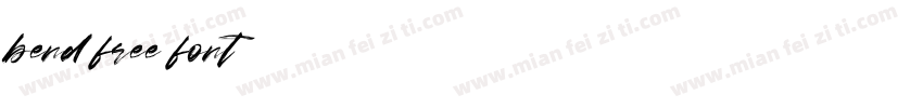 bend free font字体转换